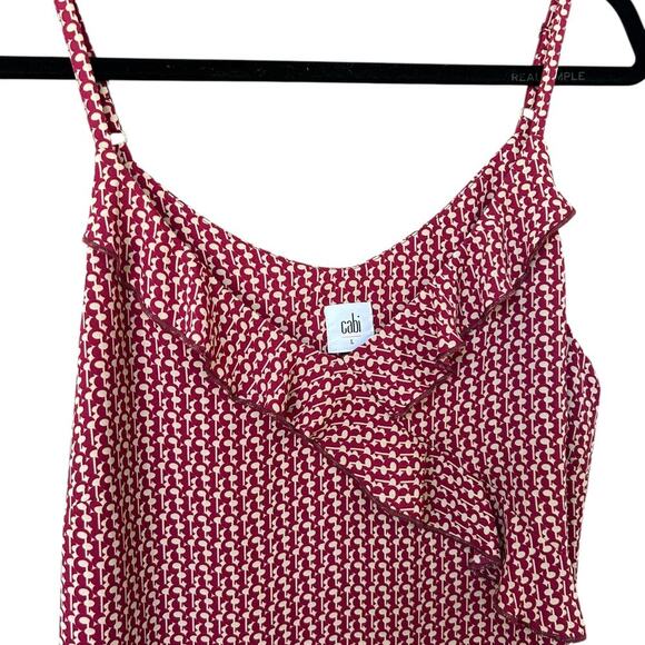 CABI Women's Fresco Cami Red Pink Size Large WAS $90 - Picture 2 of 5